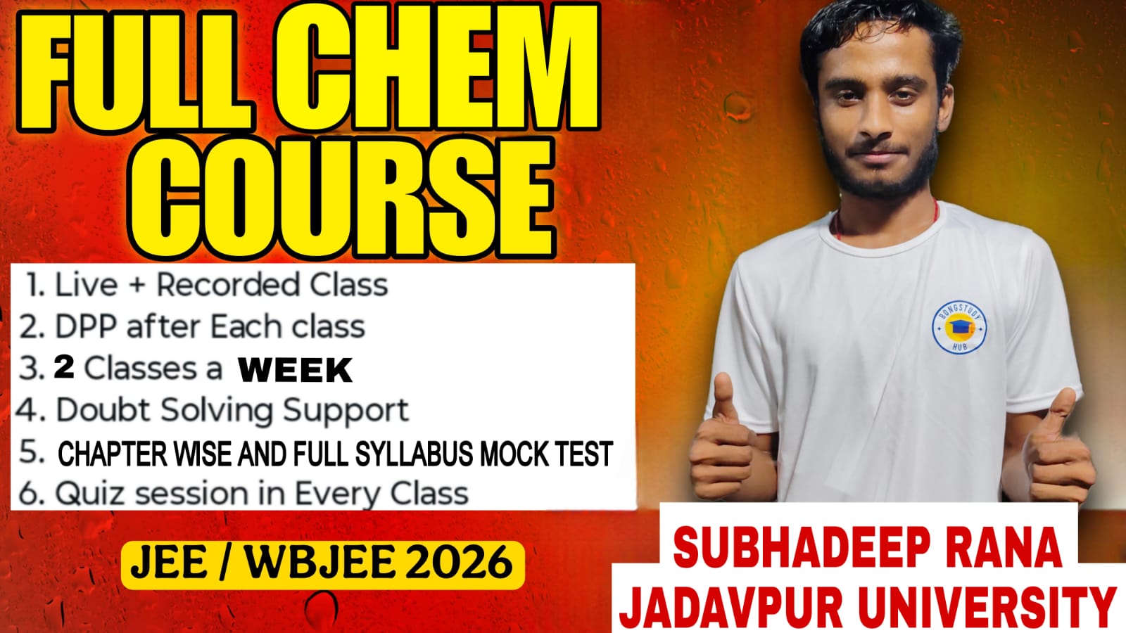 Chemistry Full Course for WBJEE/JEE 2026