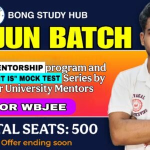 ARJUN BATCH(Mentorship+Test Series) WBJEE 2027
