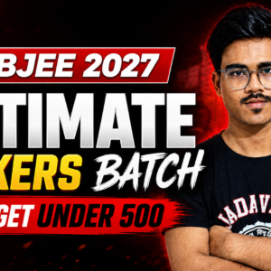 WBJEE 2027 Ultimate Rankers Batch Target Under 500